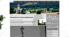 Desktop Screenshot of pfarrei-mehlmeisel.de